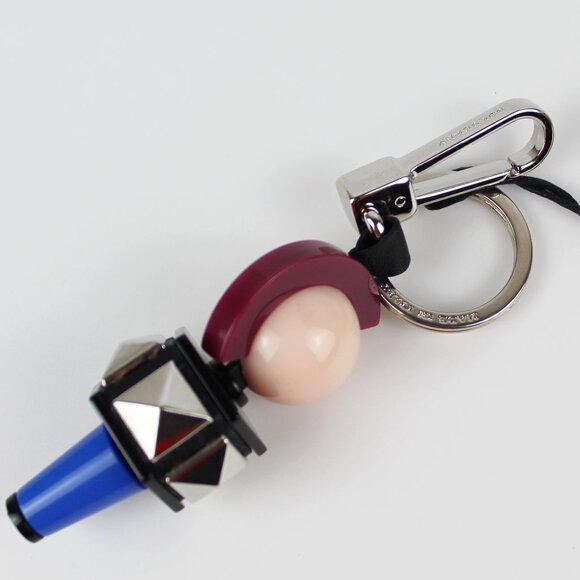 NWT Burberry Geometric Key Bag Charm-Bag Accessory Clip - Picture 7 of 9